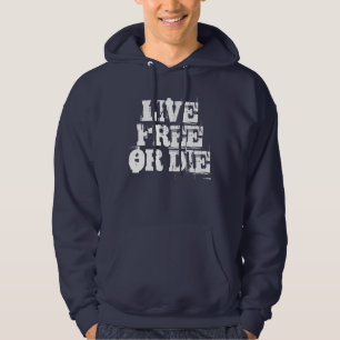 Libres vivants ou meurent sweat - shirt à capuche