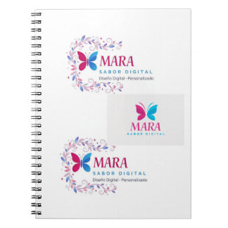 Libreta con espiral y diseño moderno notizblock