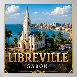 Libreville Küsten Eleganz und gabunesisches Erbe Poster