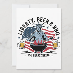 Librity Beer & bbq 250 Jahre Stark 4. Juli Einladung