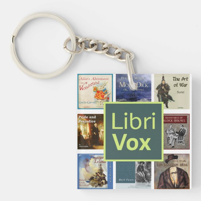 LibriVox Schlüsselanhänger (Vorderseite)