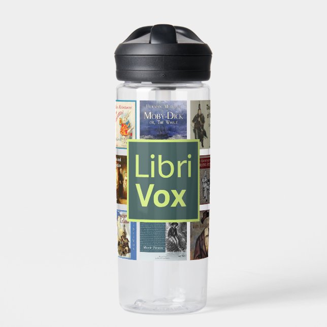 LibriVox-Wasserflasche Trinkflasche (Vorderseite)