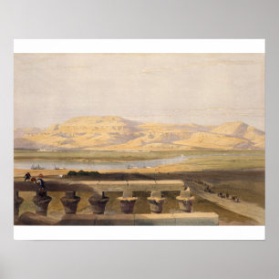 Libyan Chain of Mountains from the Temple of Luxor Poster
