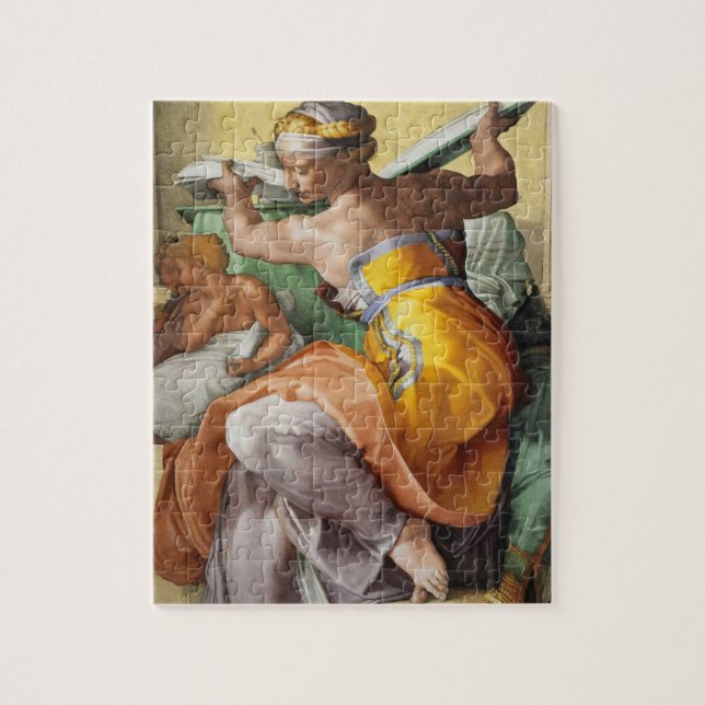 Libyan Sibyl, Sixtinische Kapelle von Michelangelo (Vertikal)