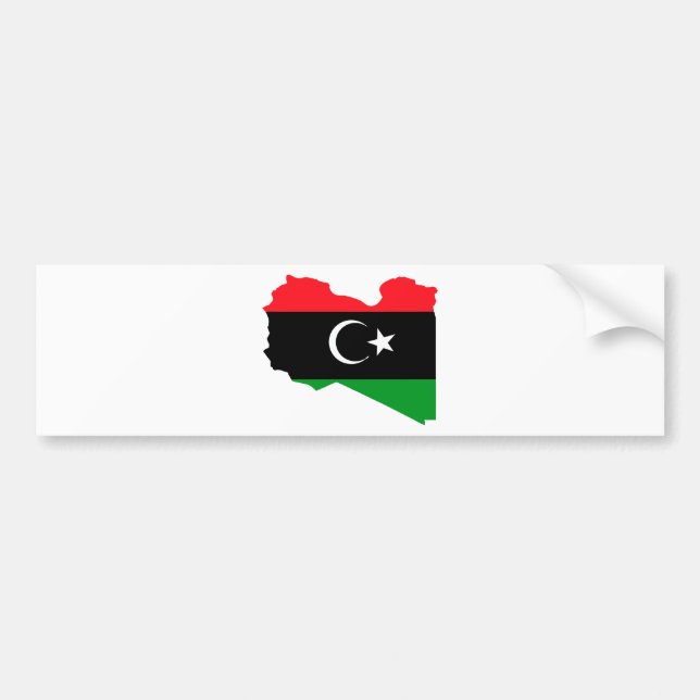 Libyen Autoaufkleber (Vorne)