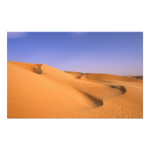 Libyen, Fezzan, Sahara-Wüste, Erg Murzuq, Sand Fotodruck