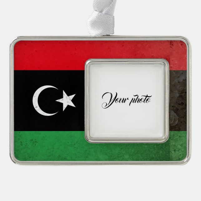Libyen Rahmen-Ornament Silber (Vorderseite)
