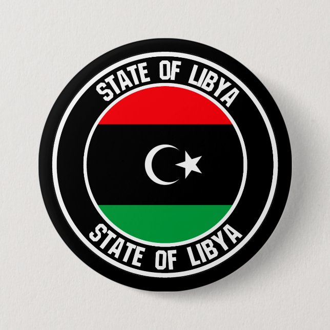 Libyen-Runde Button (Vorderseite)