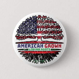 Libyen USA USA USA Vereinigte Staaten Tree Button