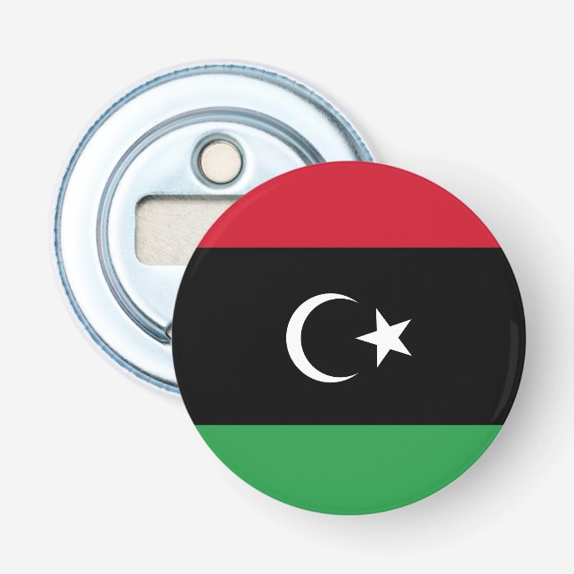 Libyenflagge Flaschenöffner (Vorderseite)