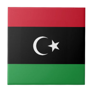 Libyenflagge Fliese