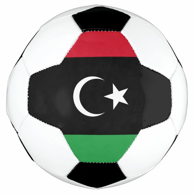 Libyenflagge Fußball (Vorderseite)