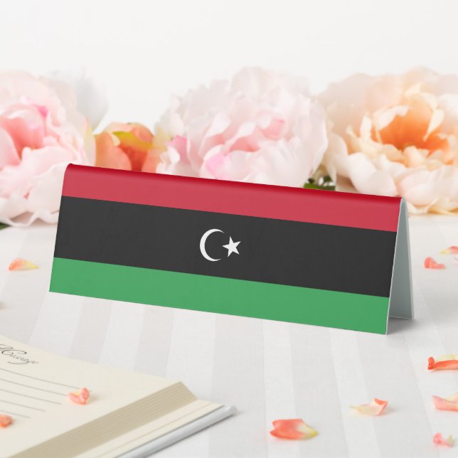 Libyenflagge Tischaufsteller (In Situ (Hochzeit))