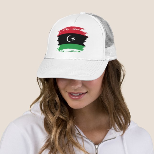 Libyenflagge Truckerkappe (Beispiel)