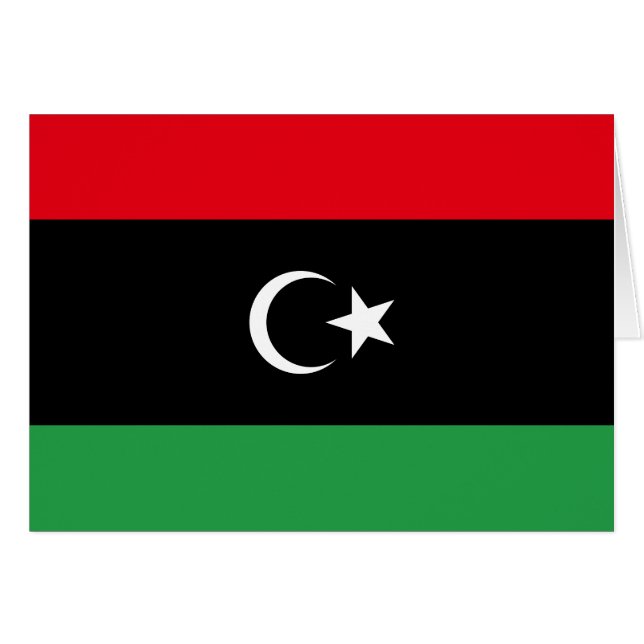 libysche Flagge (Vorderseite (Horizontal))