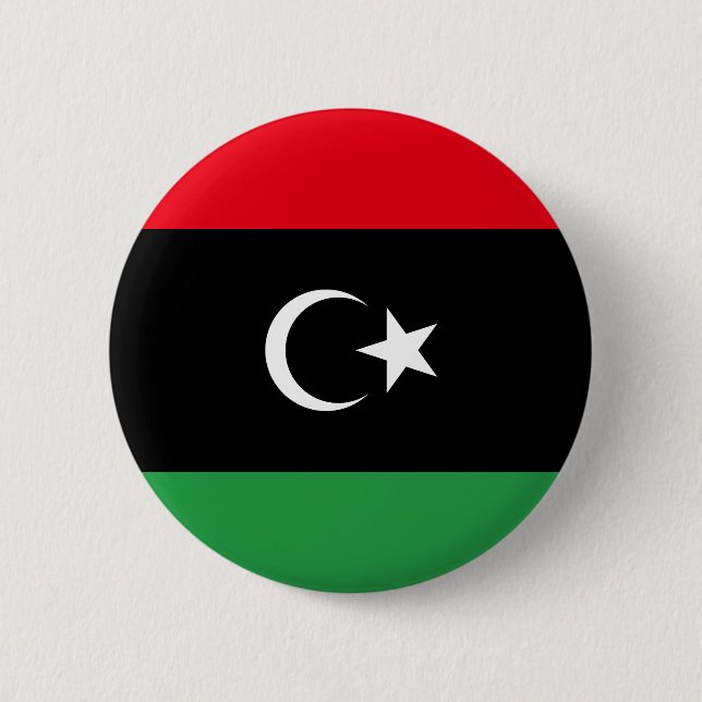 libysche Flagge Button (Vorderseite)