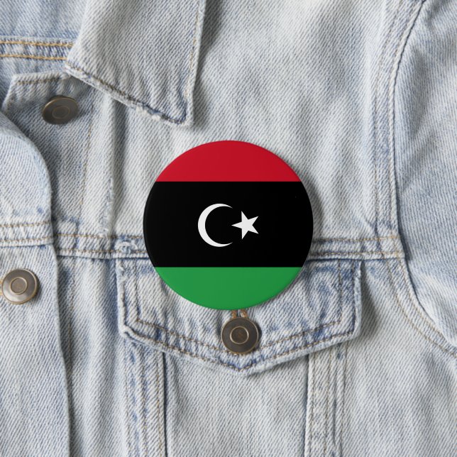 Libysche Flagge Button (Beispiel)
