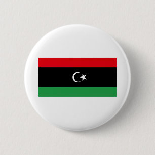 libysche Flagge Button