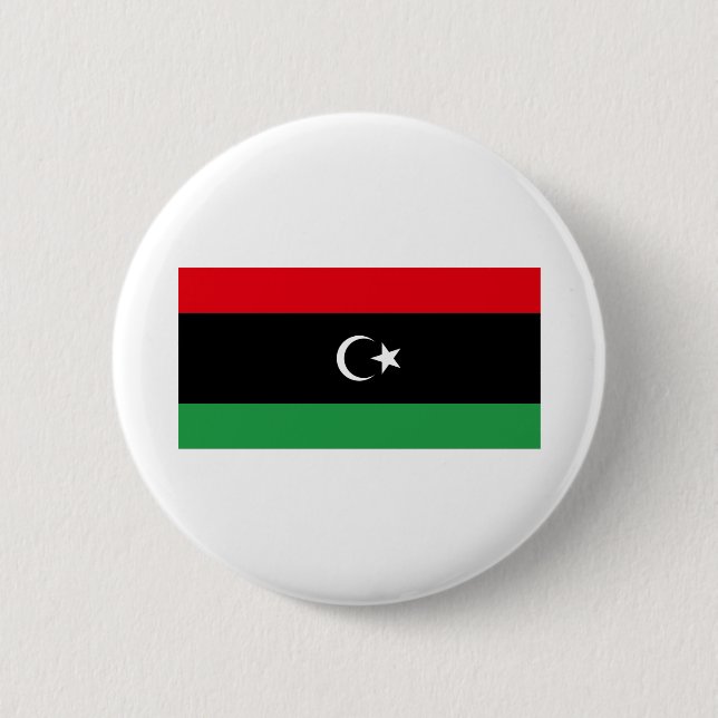 libysche Flagge Button (Vorderseite)