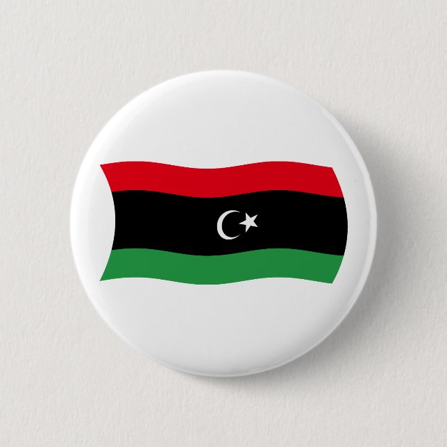 libysche Flagge Button (Vorderseite)