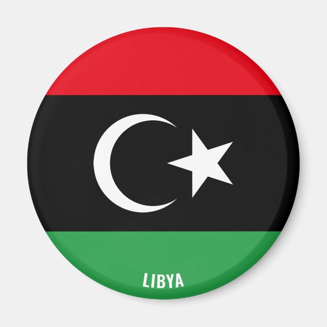 Libysche Flagge Charming Patriotic Magnet (Vorne)