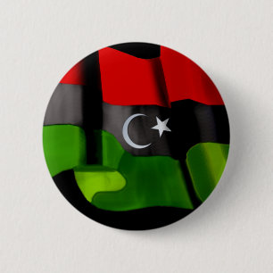 Libysche Flagge der Button