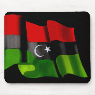 Libysche Flagge der Mousepad