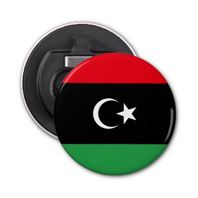 libysche Flagge Flaschenöffner (Vorderseite)