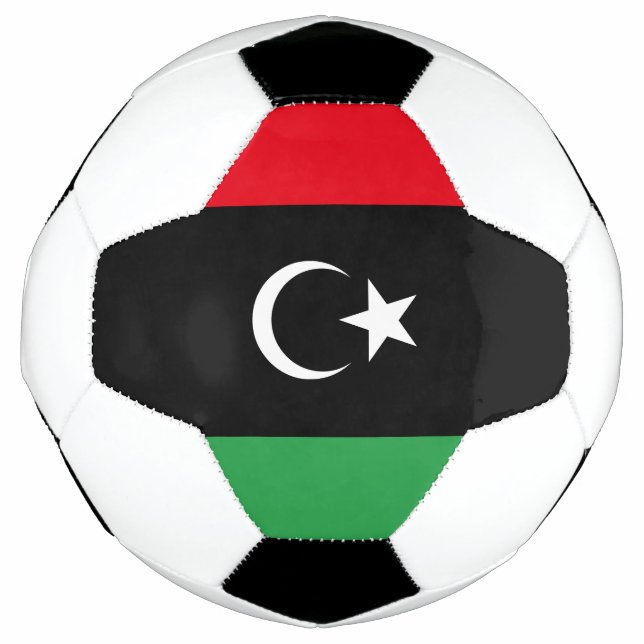 libysche Flagge Fußball (Vorderseite)
