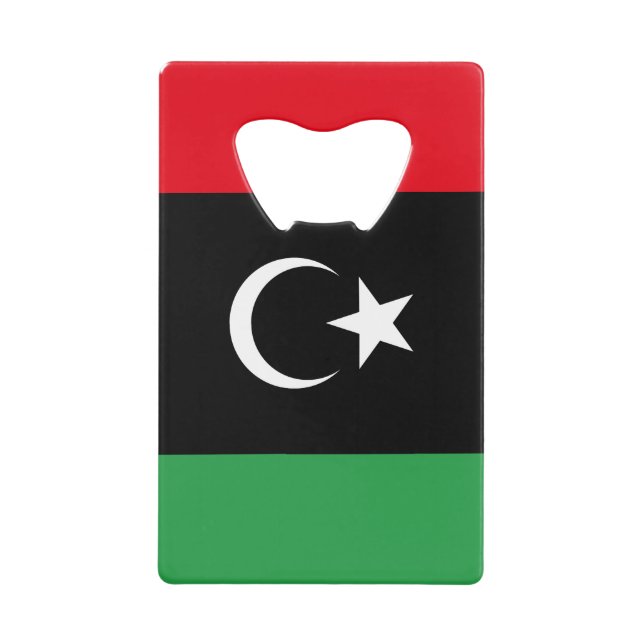 libysche Flagge Geldbeutel Flaschenöffner (Vorderseite)