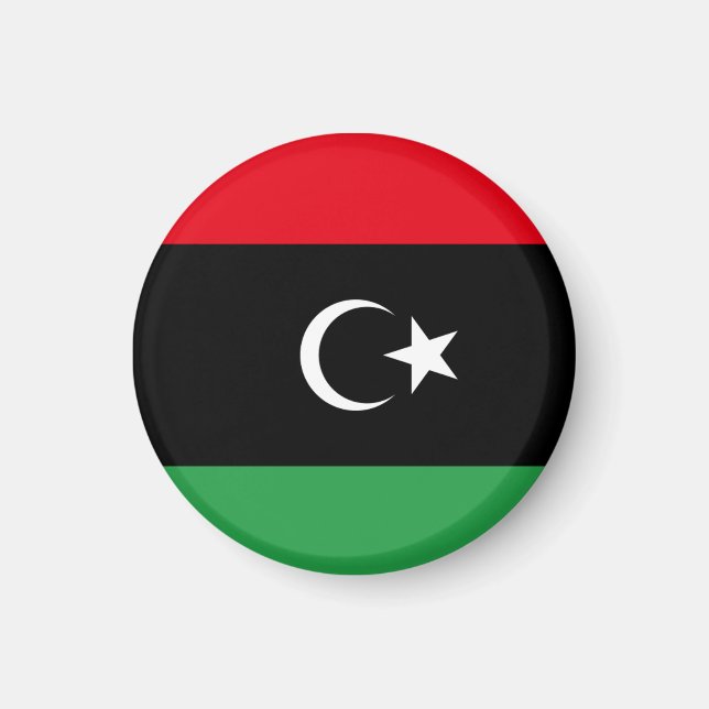 libysche Flagge Magnet (Vorne)