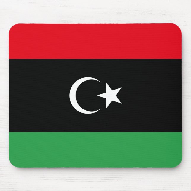 libysche Flagge Mousepad (Vorne)
