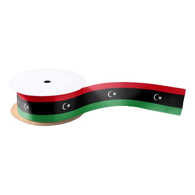 libysche Flagge Satinband (Spule)