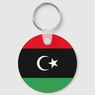 libysche Flagge Schlüsselanhänger