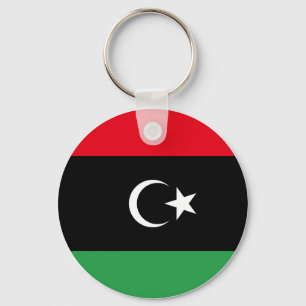 libysche Flagge Schlüsselanhänger