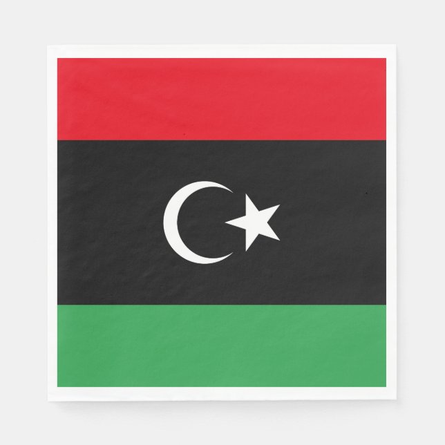 libysche Flagge Serviette (Vorderseite)
