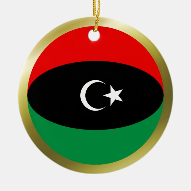 Libysche Flaggenverzierung Keramik Ornament (Vorne)