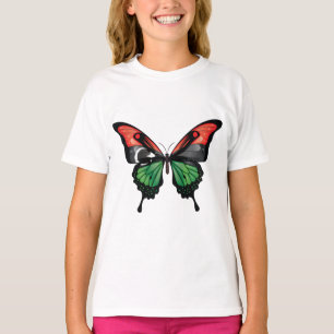 Libysche Frack-Schmetterlingsflagge T-Shirt