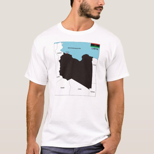 libysche Länderflagge T-Shirt (Vorderseite)