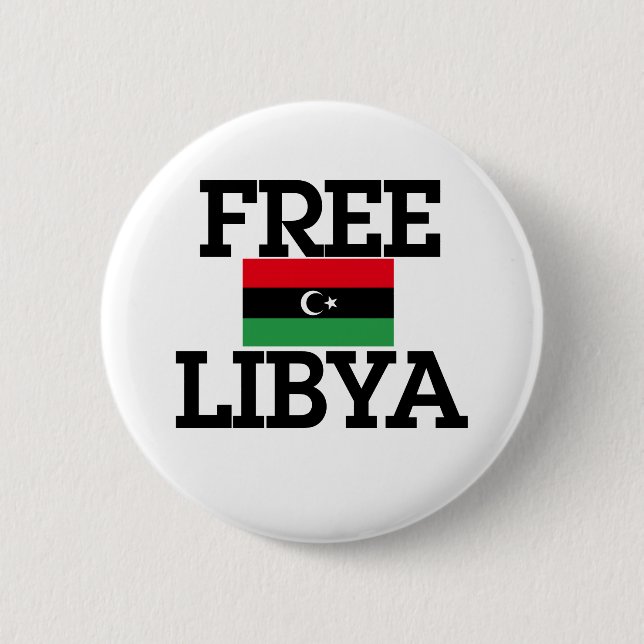 Libysche Revolution Button (Vorderseite)