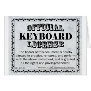 Licence de clavier