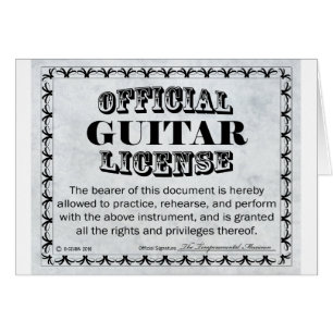 Licence de guitare