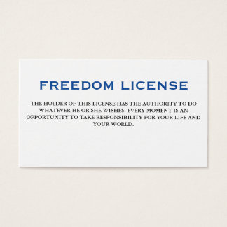 Licence de liberté