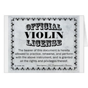 Licence de violon
