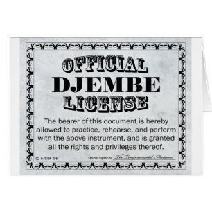 Licence Djembe
