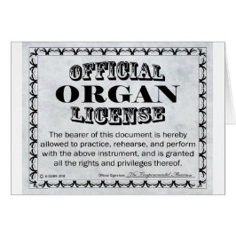 Licence d'organe