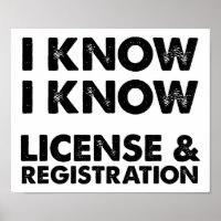 Licence et inscription Poster drôle