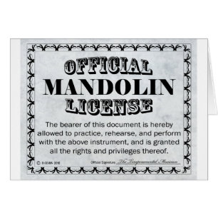 Licence Mandolin