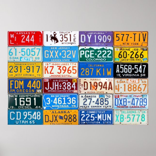 License Teller USA - Our Colorful History v3 Poster (Vorne)