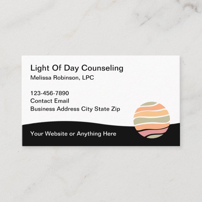 Licensed Professional Counselor Mental Health Visitenkarte (Vorderseite)